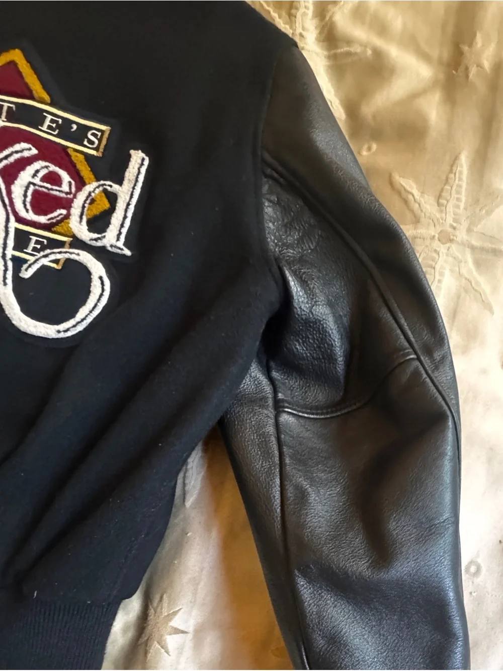 Pete's Wicked Ale Black Logo Bomber Jacket